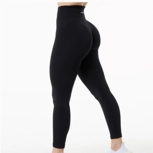 alphalete contour leggings black, size S